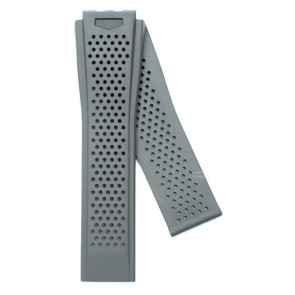 Bracelet de montre Tag Heuer FT6071 Caoutchouc Gris