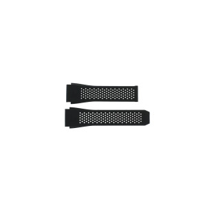 Bracelet de montre Montre intelligente Tag Heuer FT6175 Caoutchouc Noir