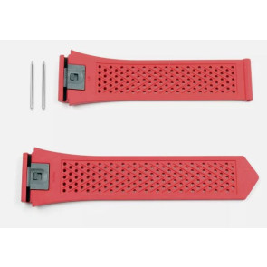 Bracelet de montre Montre intelligente Tag Heuer FT6216 Caoutchouc Rouge 22mm
