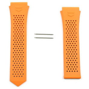 Bracelet de montre Montre intelligente Tag Heuer FT6217 Caoutchouc Orange 22mm