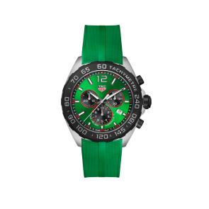 Bracelet de montre Tag Heuer BT0745 Caoutchouc Vert 21.5mm