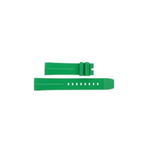 Bracelet de montre Tag Heuer FT8056 / CAZ101AP Caoutchouc Vert 21.5mm