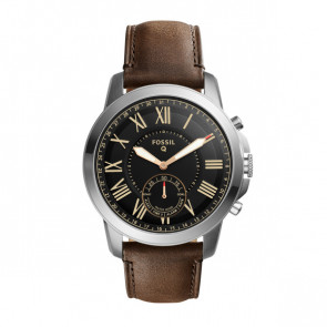 Bracelet de montre Fossil FTW1156 Cuir Brun 22mm