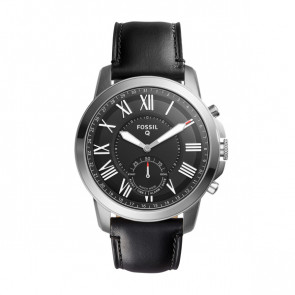Bracelet de montre Fossil FTW1157 Cuir Noir 22mm