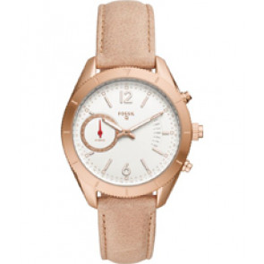 Bracelet de montre Fossil FTW1170 Cuir Beige 18mm