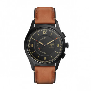 Bracelet de montre Fossil FTW1206 Cuir Brun 22mm