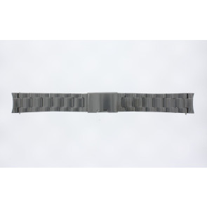 Horlogeband Fossil FTW4012 / DW6F1 / Q Explorist GEN 2 Staal Antracietgrijs 22mm