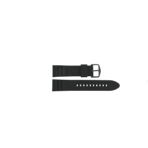 Bracelet de montre Fossil FTW4047 / DW6F1 / FTW4018 Silicone Noir 22mm
