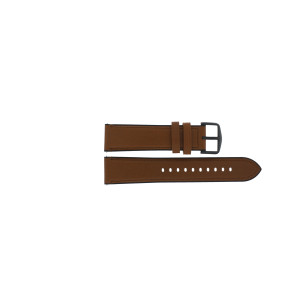 Bracelet de montre Montre intelligente Fossil FTW4062 Cuir Brun 22mm