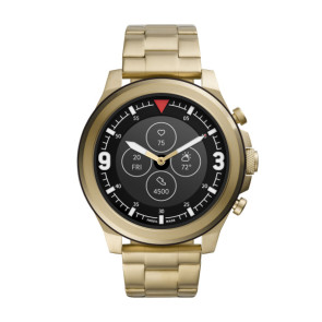 Bracelet de montre Montre intelligente Fossil FTW7023 Acier Plaqué or 24mm