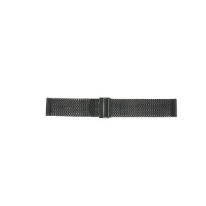 Bracelet de montre Montre intelligente Fossil FTW7062 Milanais Noir 22mm