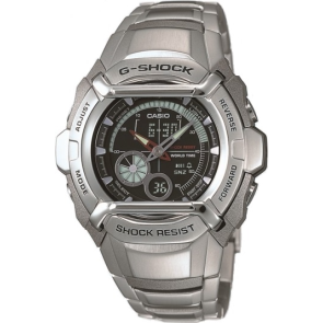 Casio bracelet de montre 10109619 G-Shock Métal Argent 16mm 
