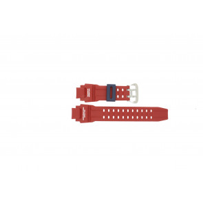 Casio bracelet de montre 10493627 G-Shock Plastique Rouge 16mm 