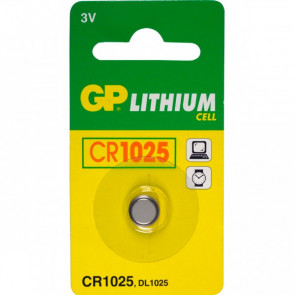 GP Cellule bouton Pile/batterie CR1025 - 3v