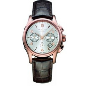 Bracelet de montre Hamilton H326460 / H001.32.646.555.01 / H001.32.646.595.01 Cuir Noir