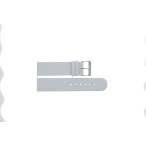 Bracelet de montre Universel H506 Cuir Blanc 22mm