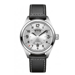Bracelet de montre Hamilton H001.70.505.753.01 Cuir Noir 20mm