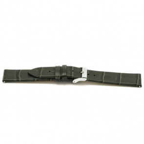 Bracelet de montre Universel H815 Cuir Gris 22mm