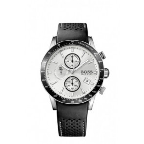 Bracelet de montre Hugo Boss HB.284.1.27.2912 / HB659302756 Cuir/Plastique Noir 22mm