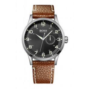 Bracelet de montre Hugo Boss HB-88-1-14-2430 / HB1512723 Cuir Cognac