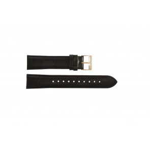 Bracelet de montre Hugo Boss HB-275-1-34-2847-HB1513281 Cuir croco Brun foncé 20mm