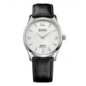 Bracelet de montre Hugo Boss HB-288-1-14-2930 / HB659302730 Cuir croco Noir 22mm