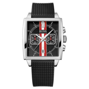 Bracelet de montre Hugo Boss HB-87-1-14-2418 / HB659302384 Caoutchouc Noir