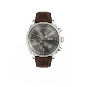 Bracelet de montre Hugo Boss HB-297-1-14-2956 / HB659302764 / 659303072 Cuir Brun foncé 22mm