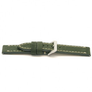 Bracelet de montre Universel I816 Cuir Vert 24mm