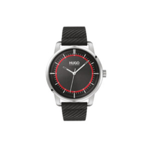 Bracelet de montre Hugo Boss HU.377.1.14.3312 / HU659302997 Cuir/Textile Noir