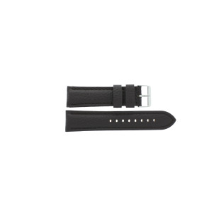 Bracelet de montre I037 XL Cuir Brun foncé 24mm + coutures brunes