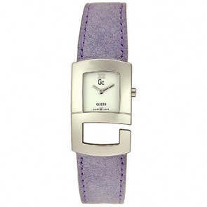 Guess bracelet de montre I20018L4 Cuir Pourpre + coutures  violettes