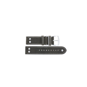 Bracelet de montre Universel I393 Cuir Brun 22mm