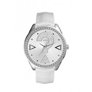 Bracelet de montre Guess I90144G3 Cuir Blanc