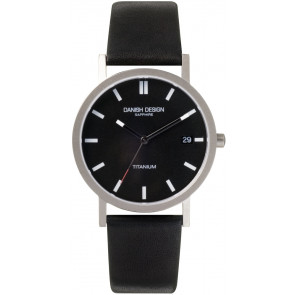 Bracelet de montre Danish Design IQ13Q323 Cuir Noir 18mm