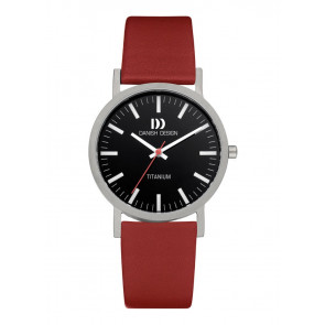 Bracelet de montre Danish Design IQ21Q199 Cuir Rouge 18mm