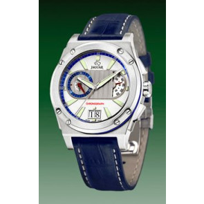 Bracelet de montre Jaguar J612 / J612-1 Cuir Bleu 20mm