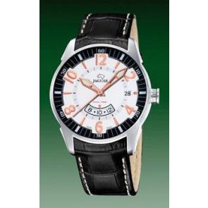 Bracelet de montre Jaguar J628/2 Cuir croco Noir