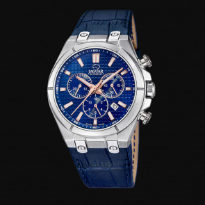 Bracelet de montre Jaguar J696.2 Cuir Bleu 18mm