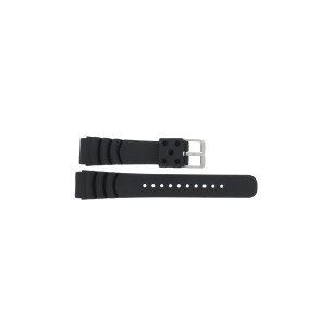 Bracelet de montre Universel JD002 Silicone Noir 20mm