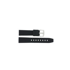 Bracelet de montre Universel JD046 Silicone Noir 20mm