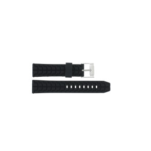 Bracelet de montre Universel JD051 Silicone Noir 22mm