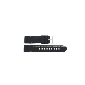 Bracelet de montre Universel JD091.01.09 Silicone Noir 22mm