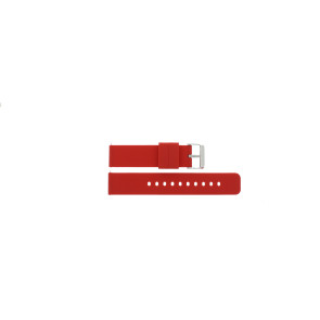 Bracelet de montre Universel JD417.06 Silicone Rouge 20mm