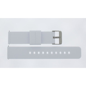 Bracelet de montre Universel JD417.09 Silicone Blanc 20mm