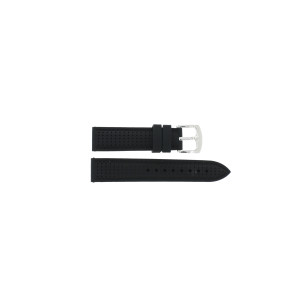 Bracelet de montre Universel JD752-BS Silicone Noir 22mm