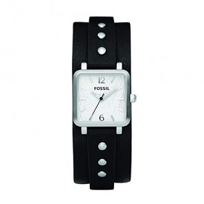 Bracelet de montre Fossil JR1182 Cuir Noir 12mm
