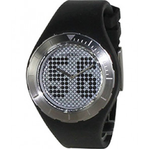 Bracelet de montre (Combinaison bracelet + cas) Fossil JR1210 Silicone Noir