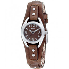 Bracelet de montre Fossil JR1243 Cuir Brun 8mm