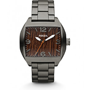 Bracelet de montre Fossil JR1361 Acier inoxydable Gris anthracite 22mm